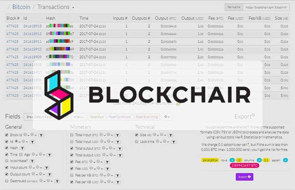 blockchain explorer